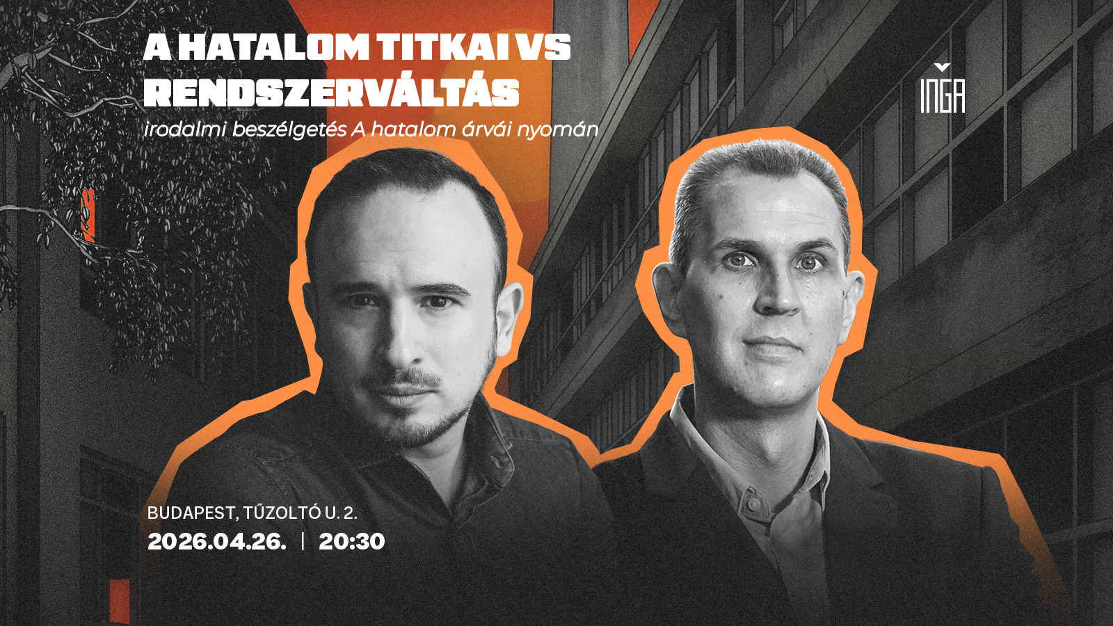 Dull vs Dorosz, irodalmi beszélgetés az Ingában április 26-án